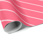Papier Cadeau parties scintillant en or rose, feuille rose, emba (Coin rond)