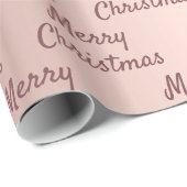 Papier Cadeau parties scintillant en or rose gouttes Noël (Coin rond)