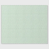 Papier Cadeau Parties scintillant Faux vert menthe et blanc Ikat (Plat)
