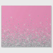 Papier Cadeau Parties scintillant glam diamant brillant rhinocér (Plat)