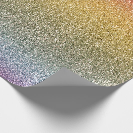 Papier Cadeau Parties scintillant Glitz Rainbow (Coin)