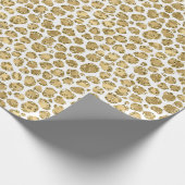 Papier Cadeau Parties scintillant Gold Glitz Leopard (Coin)