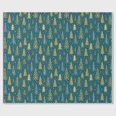 Papier Cadeau Parties scintillant Green Gold (Plat)