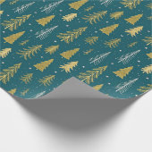 Papier Cadeau Parties scintillant Green Gold (Coin)