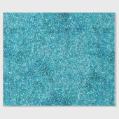 Papier Cadeau Parties scintillant Mermaid Aqua Glitz (Plat)