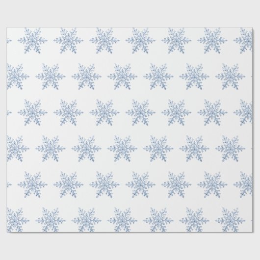 Papier Cadeau Parties scintillant Motif Snowflake (Plat)