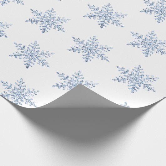 Papier Cadeau Parties scintillant Motif Snowflake (Coin)