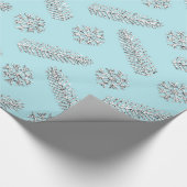 Papier Cadeau Parties scintillant Noël Arbre Fêtes des neiges Sn (Coin)