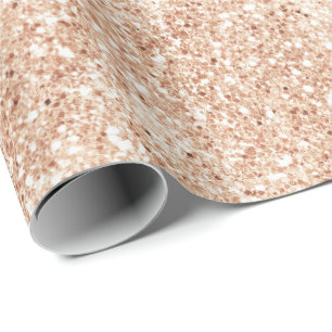 Papier Cadeau Parties scintillant Or Flush Peach
