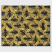 Papier Cadeau Parties scintillant or lèvres #2 (Plat)