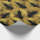 Papier Cadeau Parties scintillant or lèvres #2 (Coin)