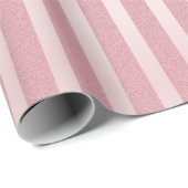 Papier Cadeau Parties scintillant or Rose tendance Élégant Modèl (Coin rond)