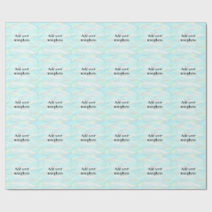 Papier Cadeau Parties scintillant pastel simple coloré ajouter v