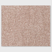 Papier Cadeau Parties scintillant Peach Rose Gold Luxe  (Plat)