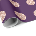 Papier Cadeau Parties scintillant pois Violet Étincelle Rose Bri<br><div class="desc">florenceK design Elégant unique et chic pour de nombreuses occasions comme mariage,  graduation,  fête de succès.</div>