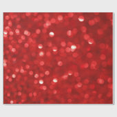 Papier Cadeau Parties scintillant Red Bokeh (Plat)