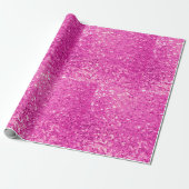 Papier Cadeau parties scintillant rose (Déroulé)