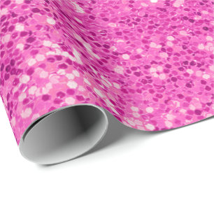 Papier Cadeau parties scintillant rose