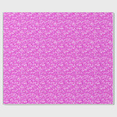 Papier Cadeau Parties scintillant Rose Chaud Et Motif Étincelle (Plat)