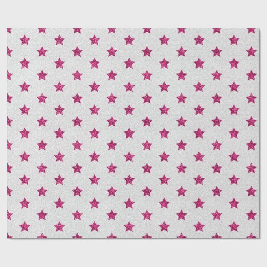 Papier Cadeau Parties scintillant rose couleur simple design cad (Plat)