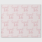 Papier Cadeau Parties scintillant rose douce 16 (Plat)