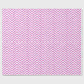 Papier Cadeau Parties scintillant rose Faux & blanc Ikat Chevron (Plat)