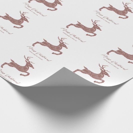 Papier Cadeau Parties scintillant rose Gold Rose Faux Look Jumpi (Coin)