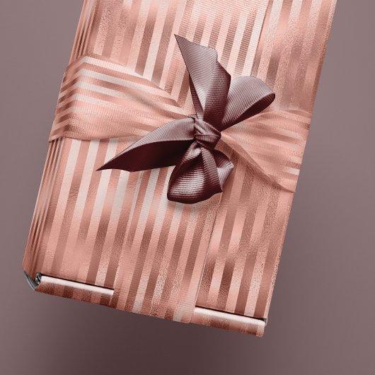 Papier Cadeau Parties scintillant rose or brillant lignes de ray