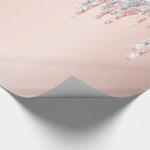 Papier Cadeau parties scintillant rose or rose argent brillant a (Coin)