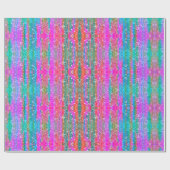 Papier Cadeau Parties scintillant rose violet Turquoise bleu fil (Plat)