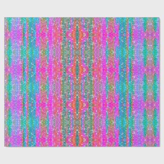 Papier Cadeau Parties scintillant rose violet Turquoise bleu fil (Plat)