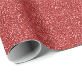 Papier Cadeau Parties scintillant rouge (Coin rond)