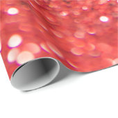 Papier Cadeau Parties scintillant rouge (Coin rond)