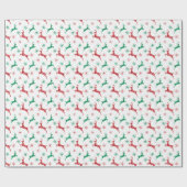 Papier Cadeau Parties scintillant rouge et verte (Plat)