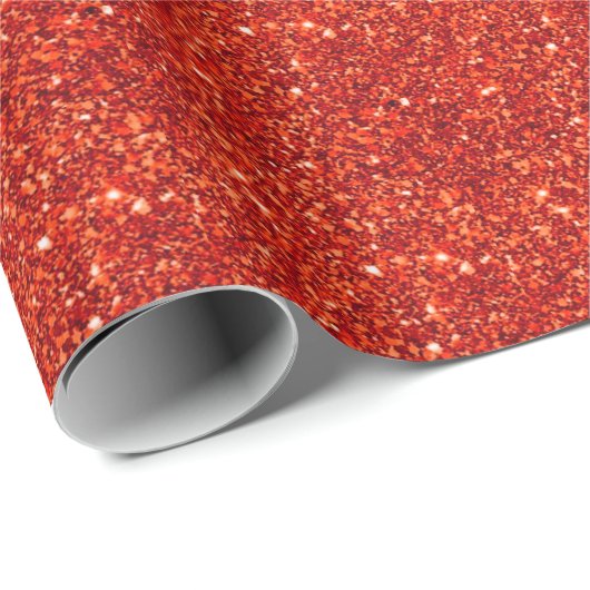 Papier Cadeau Parties scintillant rouge Sparkle Texture (Coin rond)