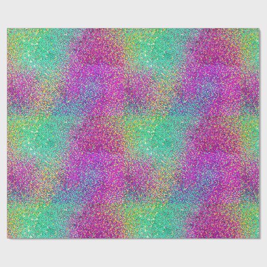 Papier Cadeau Parties scintillant Shimmer Gradient Ombre rose Fi (Plat)