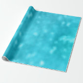 Papier Cadeau Parties scintillant Tiffany Aqua Ocean Turquoise G (Déroulé)