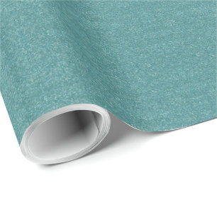 Papier Cadeau Parties scintillant turquoise / Blue Faux
