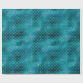Papier Cadeau Parties scintillant Turquoise de Mermaid Sparkle (Plat)
