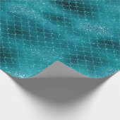 Papier Cadeau Parties scintillant Turquoise de Mermaid Sparkle (Coin)