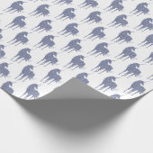 Papier Cadeau Parties scintillant Unicorne violette (Coin)