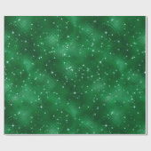 Papier Cadeau Parties scintillant verte (Plat)