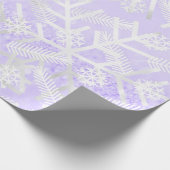 Papier Cadeau Parties scintillant violet Noël Flambeilles de nei (Coin)