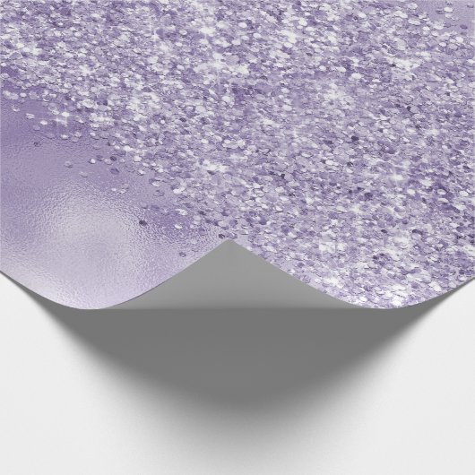 Papier Cadeau Parties scintillant violette brillante     (Coin)