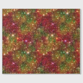 Papier Cadeau Parties scintillantes cosmiques d'espace (Plat)