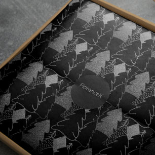 Papier Cadeau Parties scintillantes de fantaisie de gris argent