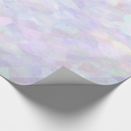 Papier Cadeau Parties scintillantes en pastel d'arc-en-ciel (Coin)