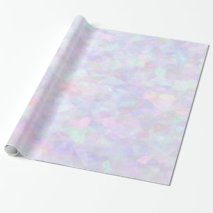 Papier Cadeau Parties scintillantes en pastel d'arc-en-ciel