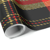 Papier Cadeau Parties scintillantes Mickey Plaid-07 (Coin rond)