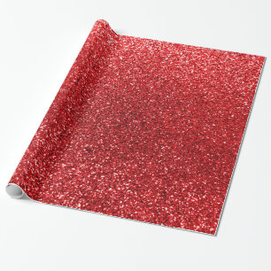 Papier Cadeau Parties scintillantes rouges